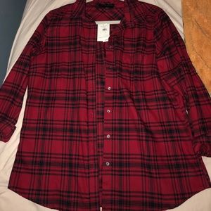 Red & black plaid flannel